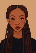 Reference was a picture of Willow Smith_ My first time trying this new style_.jpg